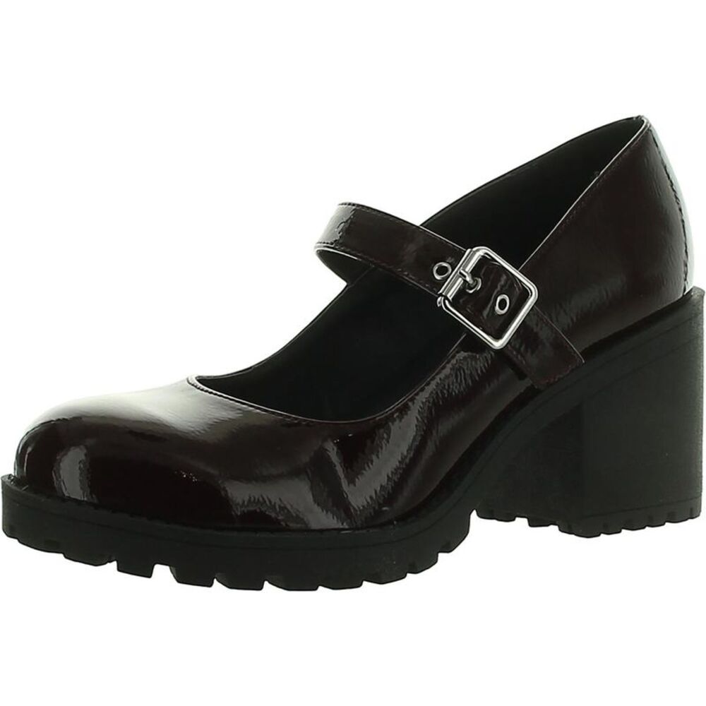 Dirty Laundry Burgundy Patent Mary Jane Block Heel